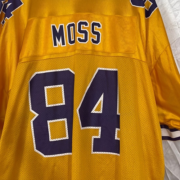Minnesota Vikings Randy Moss 2XL Jersey NFL Reebok Retro Throwback - Picture 6 of 7